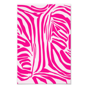 Rosa Zebradruck-Muster Fotodruck