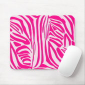 Rosa Zebradruck-Muster Mousepad (Mit Mouse)