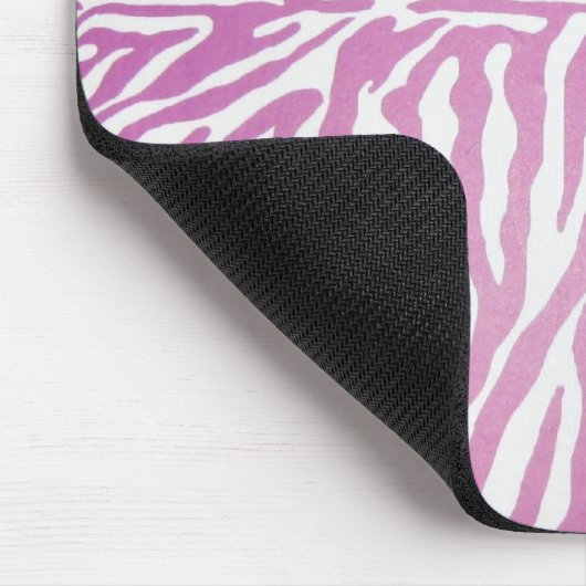 Rosa Zebradruckschuhe Mousepad (Ecke)