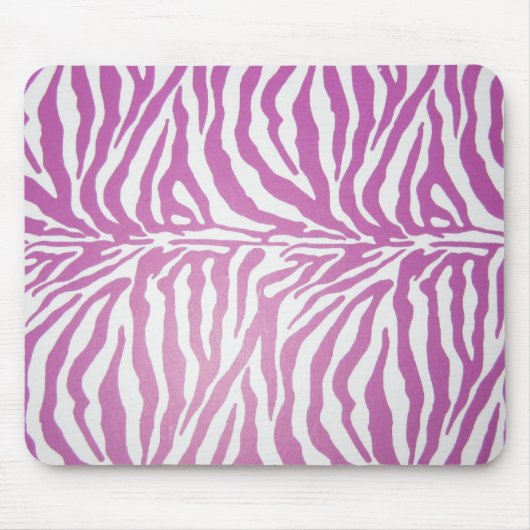 Rosa Zebradruckschuhe Mousepad (Vorne)