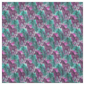 Rosa Zebrajungle Tropenmuster Stoff (Muster)