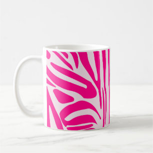 Rosa Zebramuster Kaffeetasse