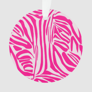 Rosa Zebramuster Ornament