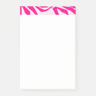 Rosa Zebramuster Post-it Klebezettel