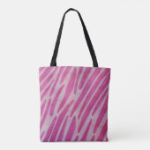 Rosa Zebrastreifen Tasche (Rückseite)