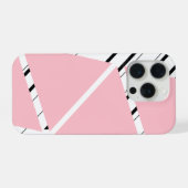 Rosa Zick-Zack-Muster iPhone-Hülle iPhone Hülle (Rückseite (Horizontal))