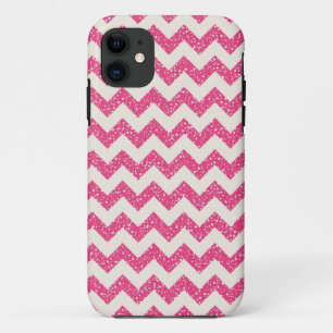 Rosa Zickzack Glitzer iPhone Fall Case-Mate iPhone Hülle