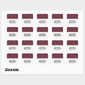 Rosa Zickzack Glitzer Sticker (Blatt)