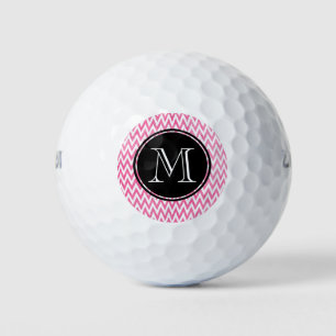 Rosa Zickzack Golfball