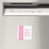 Rosa Zickzack Grenze Speichern Sie das Datumsfenst Magnet (In Situ (Geschirrspüler))