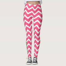 Rosa Zickzack Leggings