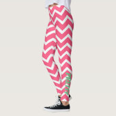 Rosa Zickzack Leggings (Links)