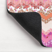 Rosa Zickzack Mousepad (Ecke)