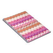 Rosa Zickzack Notizblock (Rechte Seite)
