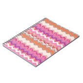 Rosa Zickzack Notizblock (Linke Seite)