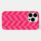 Rosa Zickzack Optik und Schutzhülle Case-Mate iPhone Hülle (Rückseite (Horizontal))