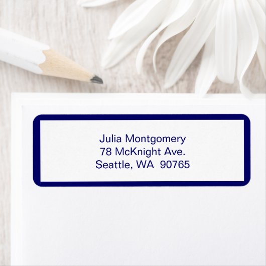 Rosa Zickzack Rücksendeadresse (Insitu)