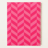 Rosa Zickzack Stilvoll Planer (Rückseite)