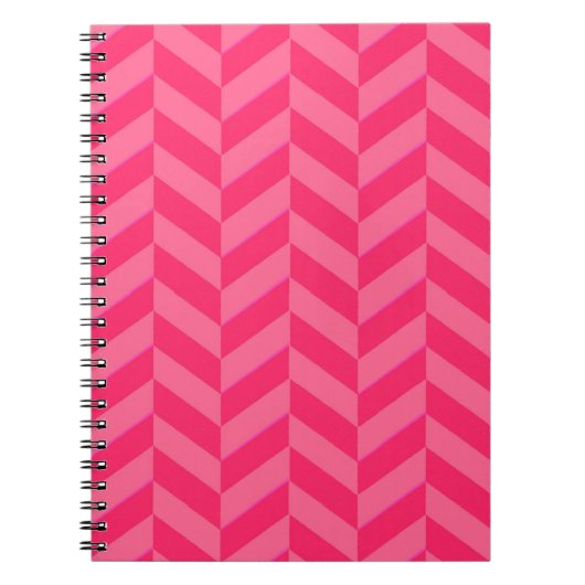 Rosa Zickzack trendy Writing Journal Notizblock (Vorderseite)
