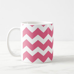 Rosa Zickzack Zickzack-Muster Moderner Trend Kaffeetasse