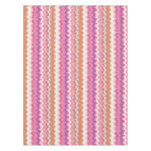 Rosa Zickzackhintergrund Tischdecke (Vorderseite)