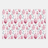 Rosa Ziergegenstände für festliche Geschenkverpack Geschenkpapier Set (Vorderseite)