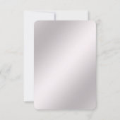 Rosa Zierkarte RSVP Karte (Rückseite)