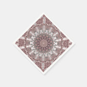 Rosa Zierkatzen Serviette (Ecke)