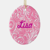 Rosa Ziername Ornament (Rechts)