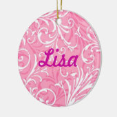 Rosa Ziername Ornament (Links)