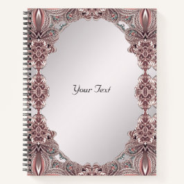 Rosa ZierNotebook Notizblock