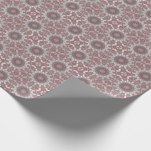 Rosa Zierpapier Geschenkpapier (Ecke)