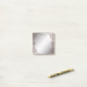 Rosa Zierposten Hinweise Post-it Klebezettel (Auf Schreibtisch)