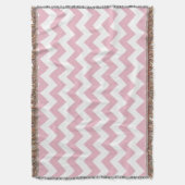 Rosa Zigzag, rosa Zickzack, geometrisches Muster Decke (Vorderseite Vertikal)