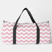 Rosa Zigzag, rosa Zickzack, geometrisches Muster Duffle Bag (Vorderseite)