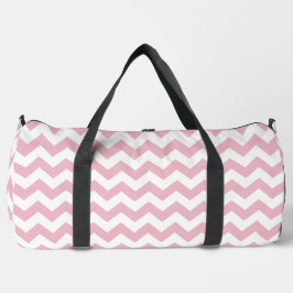 Rosa Zigzag, rosa Zickzack, geometrisches Muster Duffle Bag