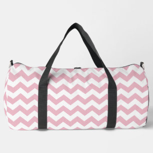 Rosa Zigzag, rosa Zickzack, geometrisches Muster Duffle Bag