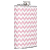 Rosa Zigzag, rosa Zickzack, geometrisches Muster Flachmann (Rechts)