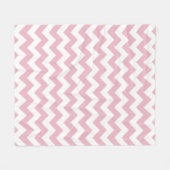 Rosa Zigzag, rosa Zickzack, geometrisches Muster Fleecedecke (Vorderseite (Horizontal))