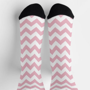 Rosa Zigzag, rosa Zickzack, geometrisches Muster Socken
