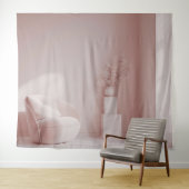 Rosa Zimmer Modernes Interieur Hintergrund Tapisse Wandteppich (Beispiel (Horizontal))