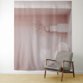 Rosa Zimmer Modernes Interieur Hintergrund Tapisse Wandteppich (Beispiel)