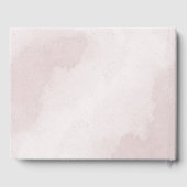 Rosa Zimt Rose Weiß Blütengeometrische Hochzeit Gästebuch (Rückseite)