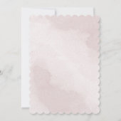 Rosa Zimtkarte Rose Weiße Sitzkarte Einladung (Rückseite)