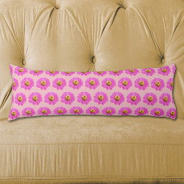 Rosa Zinnia-Blume Nahtloses Muster auf Kissen