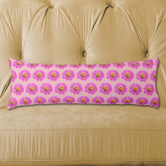 Rosa Zinnia-Blume Nahtloses Muster auf Kissen