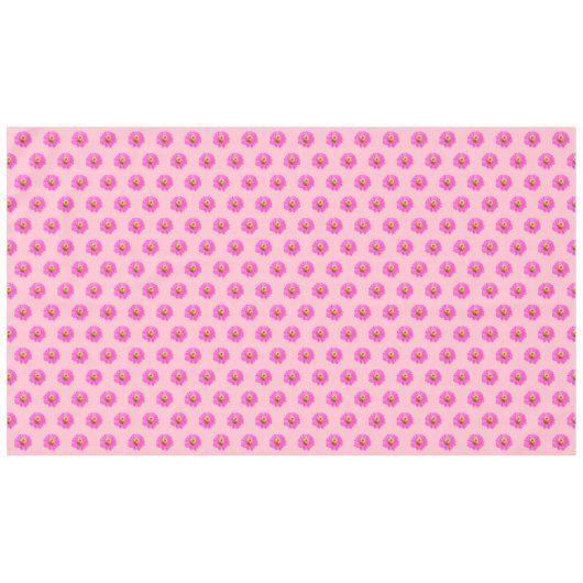 Rosa Zinnia Blume Nahtloses Muster auf Tablette Tischdecke (Vorderseite (Horizontal))