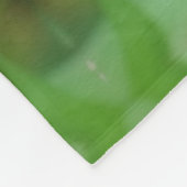 Rosa Zinnia Blume Pair Nah Abstraktes Muster Fleecedecke (Ecke)