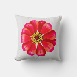 Rosa Zinnia Kissen