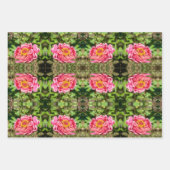 Rosa Zinnie mit gelber Mitte Geschenkpapier Set (Vorderseite 2)